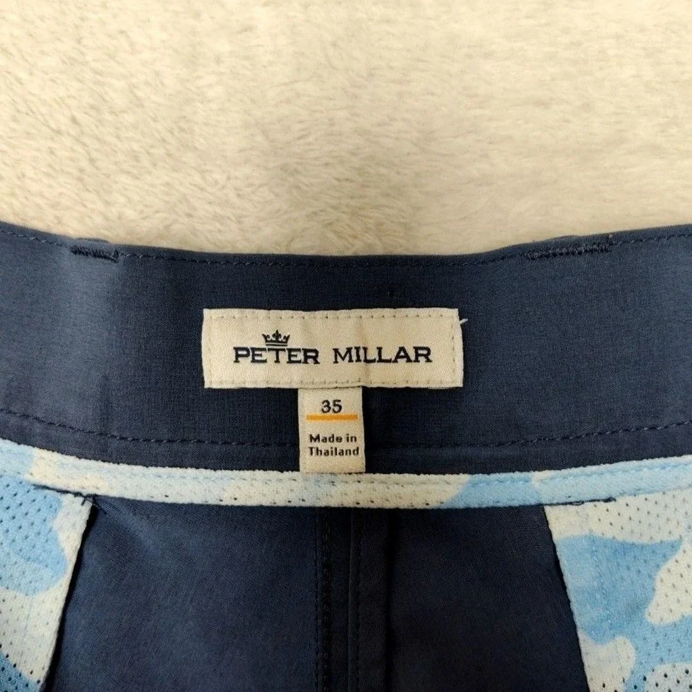 Peter Millar Shorts Mens 35 Blue 10